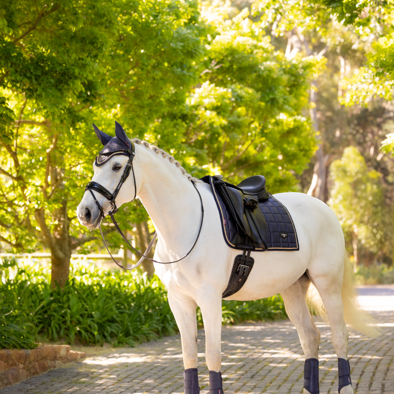 Lemieux - Tapis de dressage Square Loire Classic dusk blue | - Ohlala