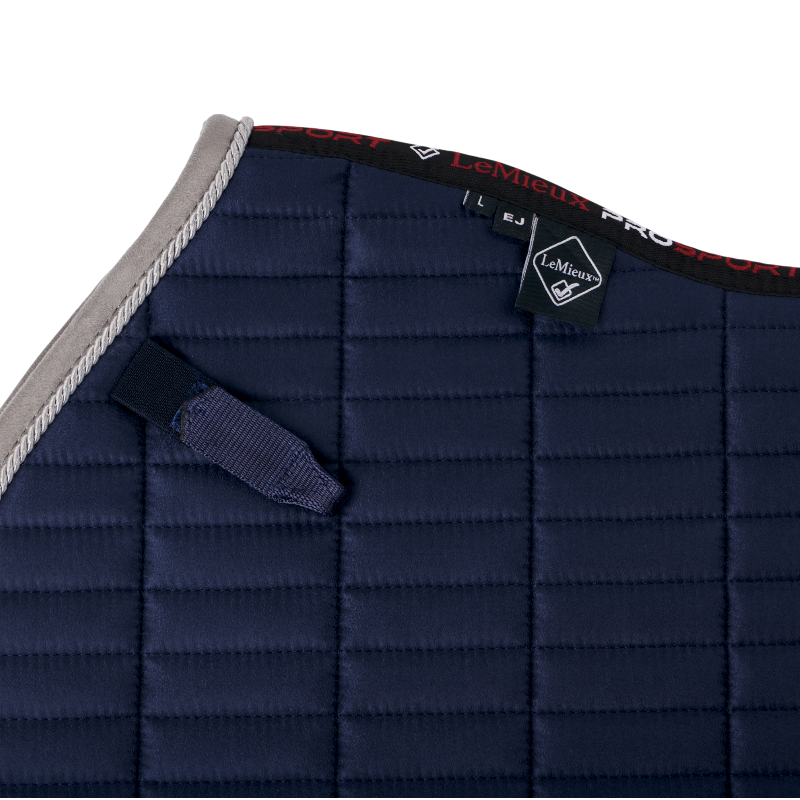 Lemieux - Tapis de selle Square EuroJump Suede marine | - Ohlala