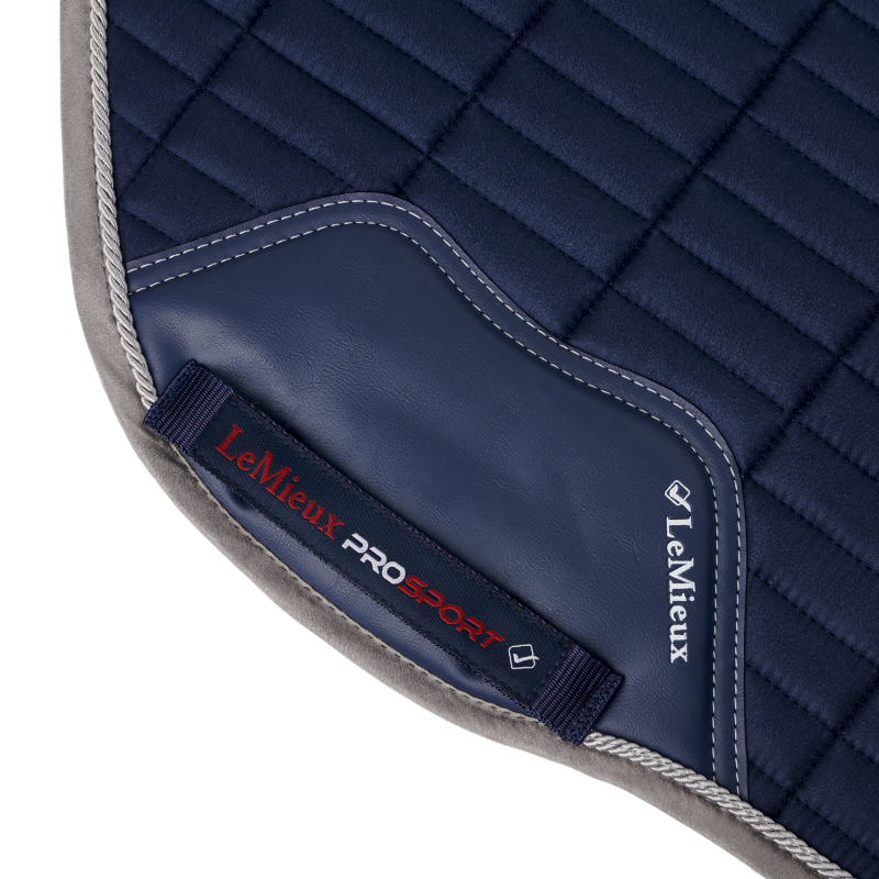 Lemieux - Tapis de selle Square EuroJump Suede marine | - Ohlala