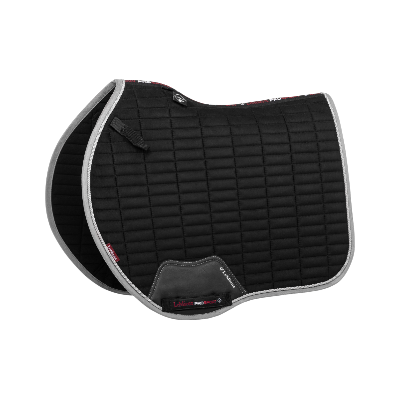 Lemieux - Tapis de selle Square EuroJump Suede noir | - Ohlala