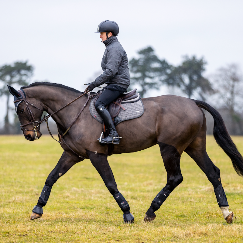 Lemieux - Tapis de selle Square Self-Cool gris polar | - Ohlala