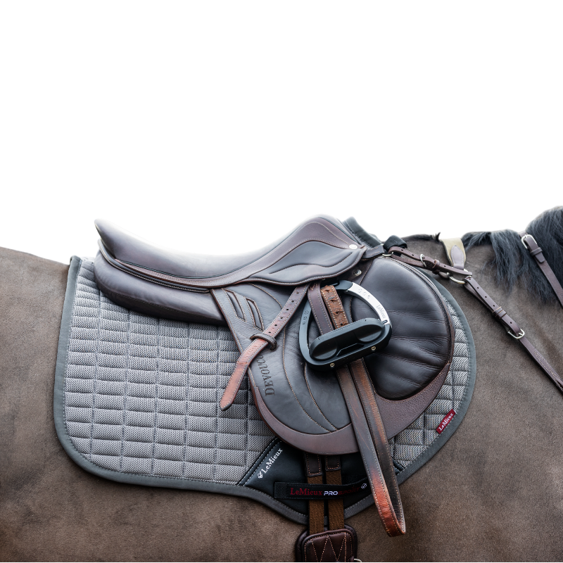 Lemieux - Tapis de selle Square Self-Cool gris polar | - Ohlala