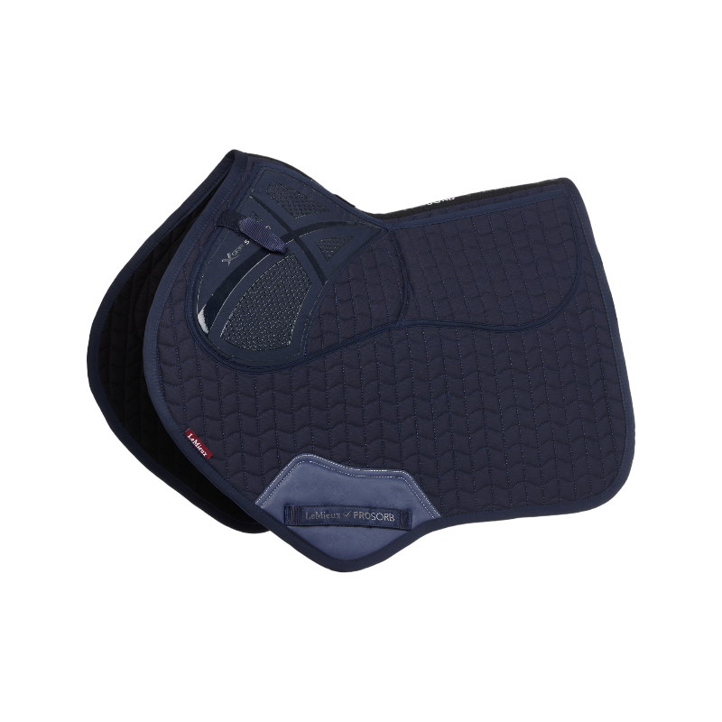 Lemieux - Tapis de selle Pro Sorb Plain 2 Square marine | - Ohlala