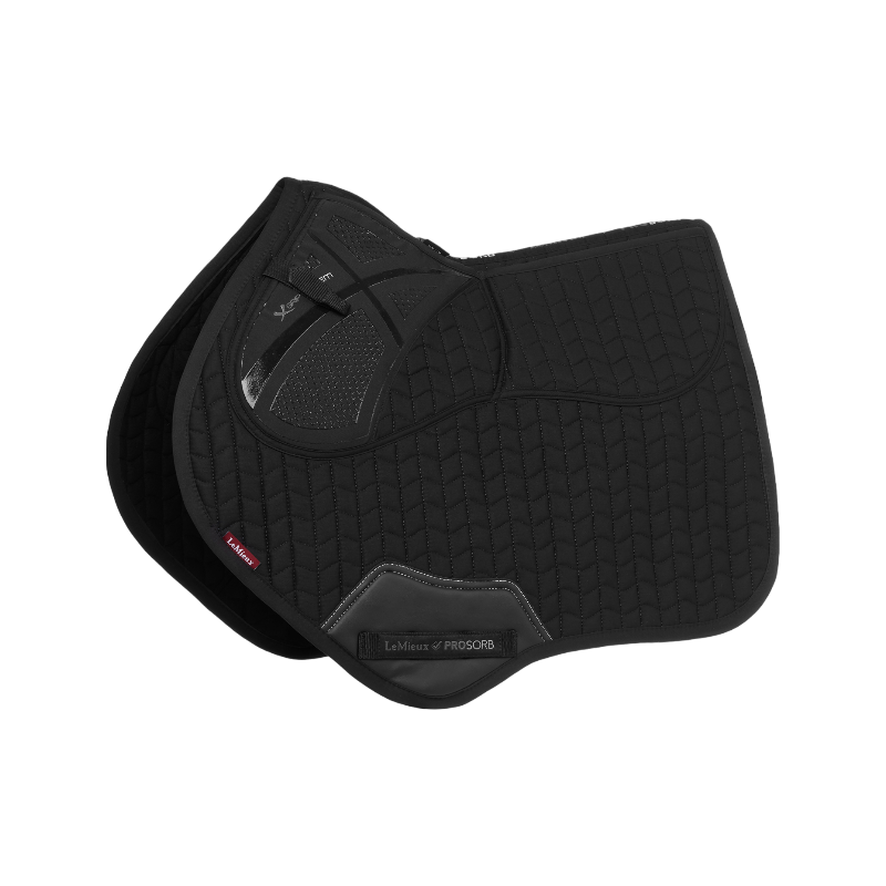 Lemieux - Tapis de selle Pro Sorb Plain 2 Square noir | - Ohlala