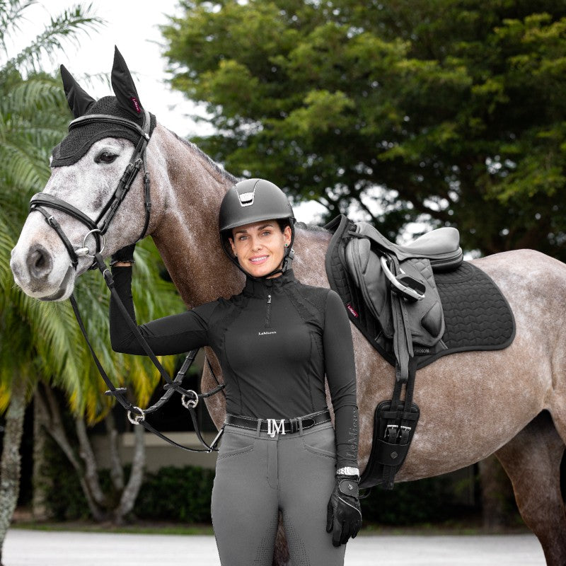 Lemieux - Tapis de selle Pro Sorb Plain 2 Square noir | - Ohlala