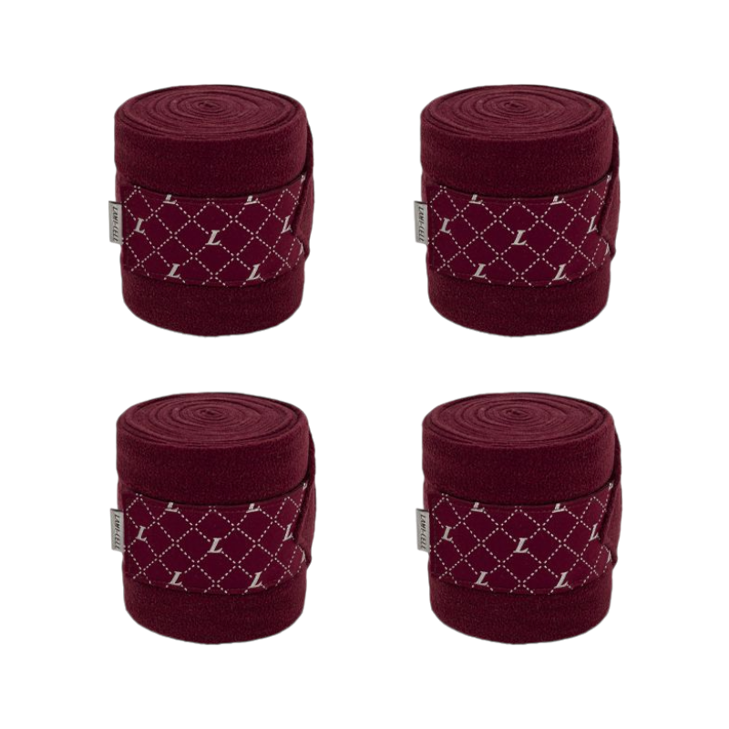 Lami-cell - Bande de polo Venus bordeaux x4 | - Ohlala