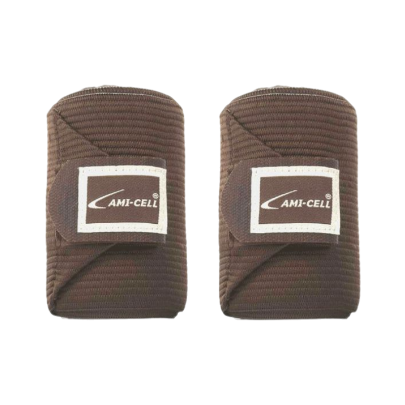 Lami-cell - Bandes de travail élastiques marron (x2) | - Ohlala
