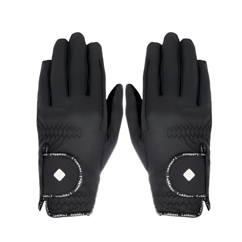LeMieux - Gants d'équitation Pro Touch Classic enfant noir | - Ohlala