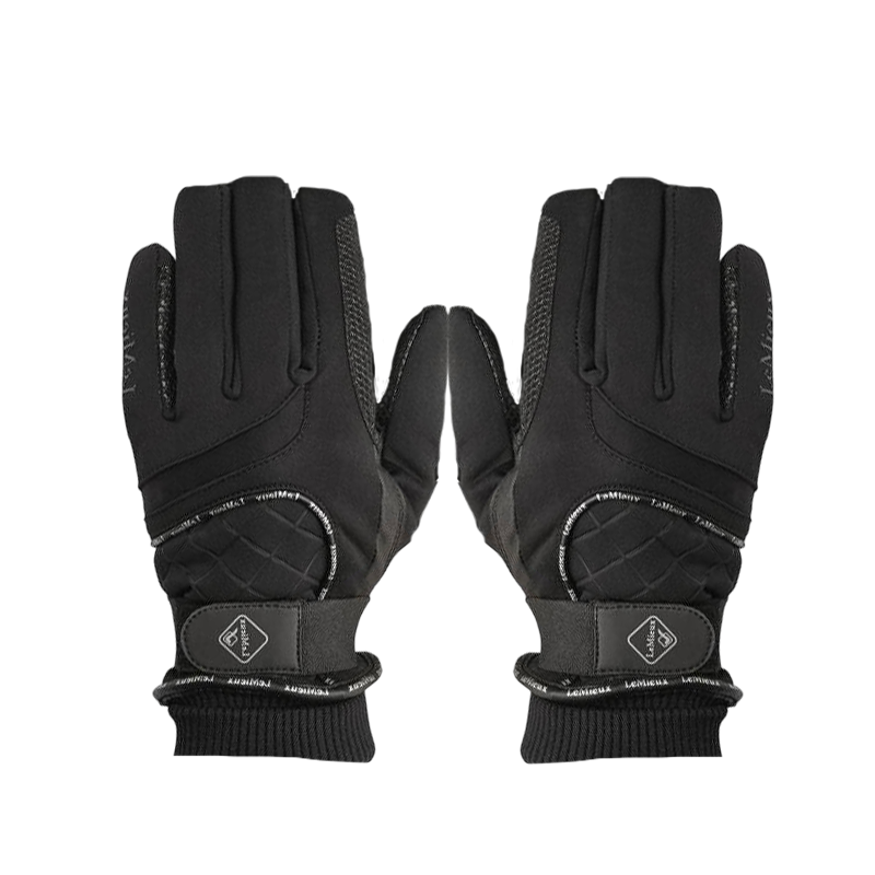LeMieux - Gants d'équitation imperméables Pro Touch noir | - Ohlala