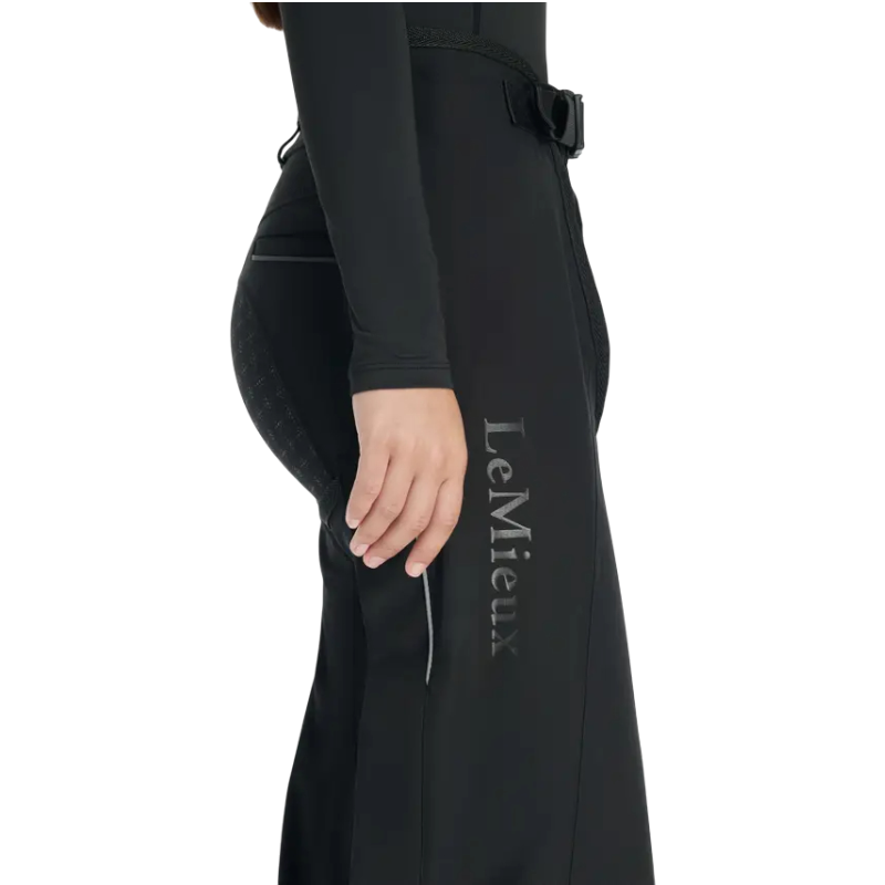 LeMieux - Chaps imperméable enfant Young Rider Stormwear noir | - Ohlala