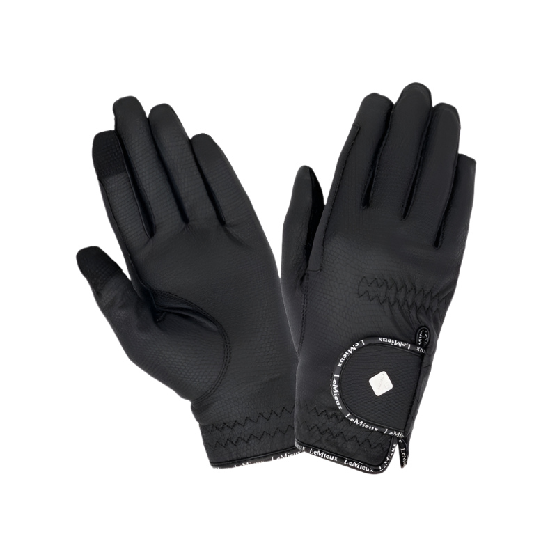 LeMieux - Gants d'équitation Pro Touch Classic enfant noir | - Ohlala