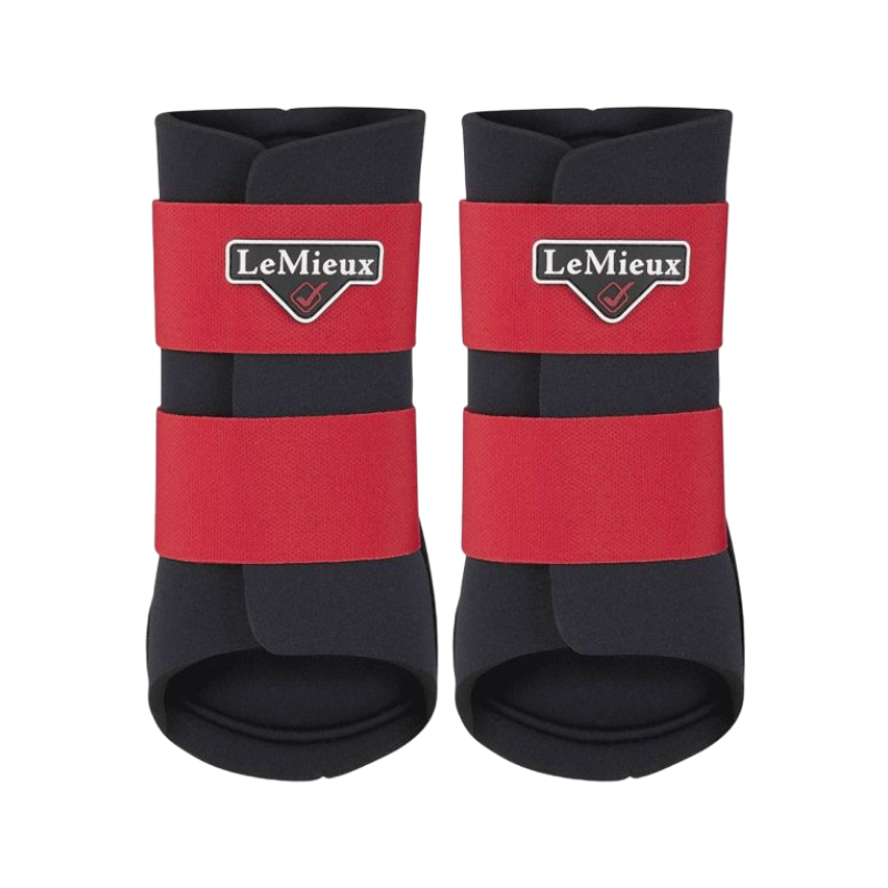 LeMieux - Guêtres fermées Grafter rouge x2 | - Ohlala