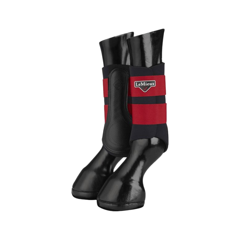 LeMieux - Guêtres fermées Grafter rouge x2 | - Ohlala