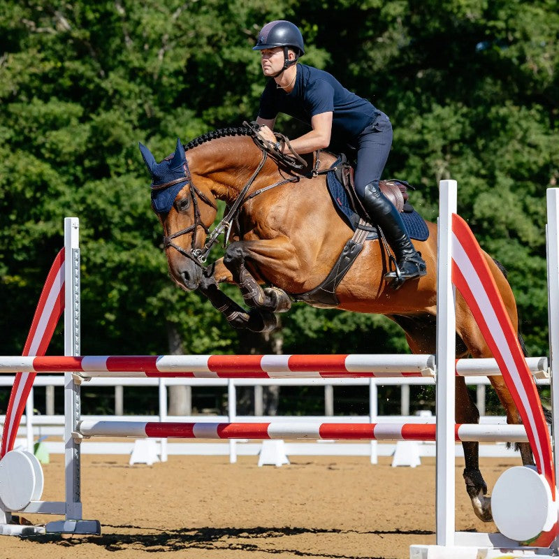 LeMieux - Tapis de selle Suede Close Contact Square marine | - Ohlala