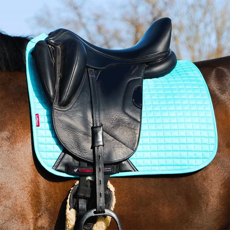 LeMieux - Tapis de dressage Suede Square azur | - Ohlala