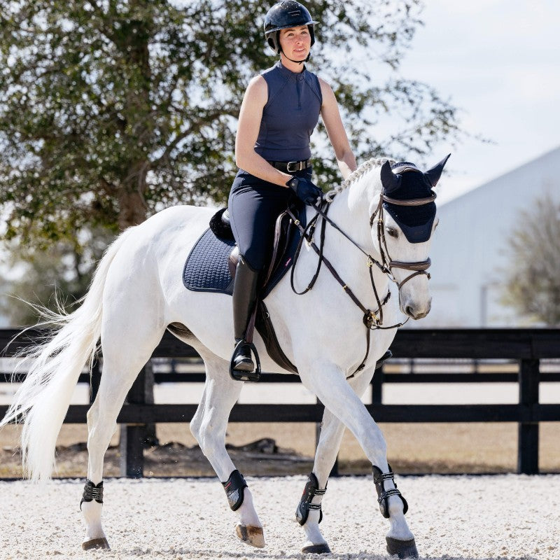 Lemieux - Tapis de selle Finesse marine | - Ohlala