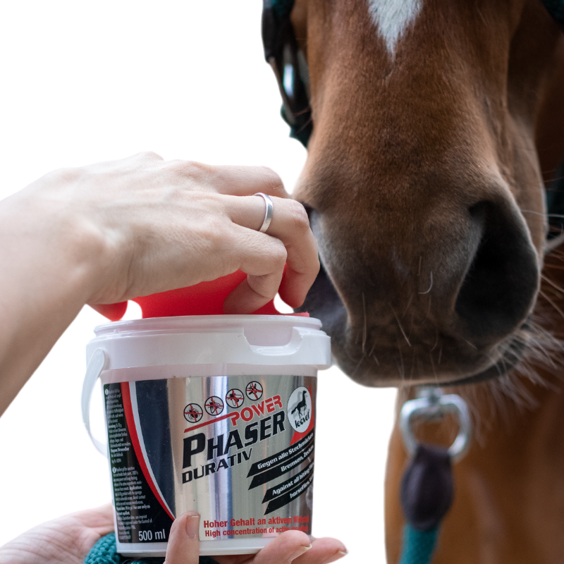 Leovet - Gel anti-insectes avec éponge chevaux sensibles Power Phaser | - Ohlala