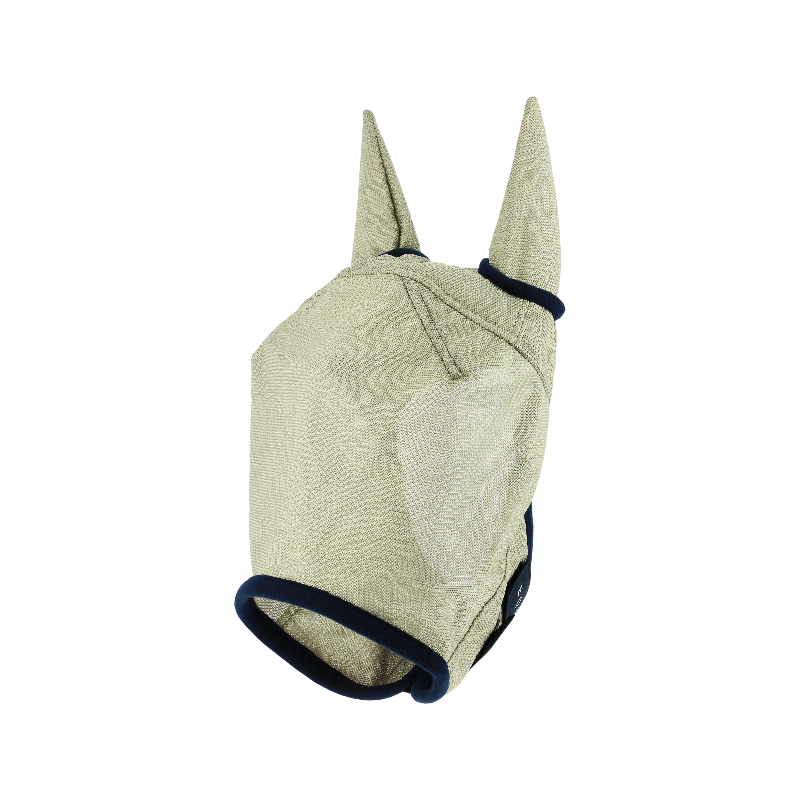 Equithème - Masque anti-mouches Aquafly 2 en 1 beige | - Ohlala