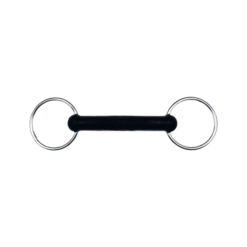 Feeling - Mors 2 anneaux droit rigide en caoutchouc inox | - Ohlala
