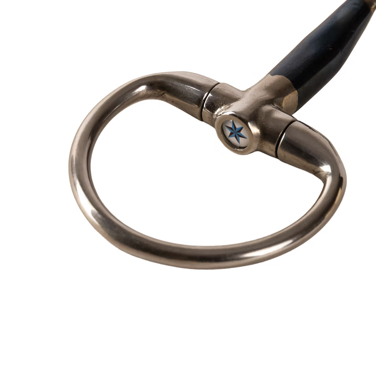 Velari - Mors à olive double brisure en fer doux 16mm