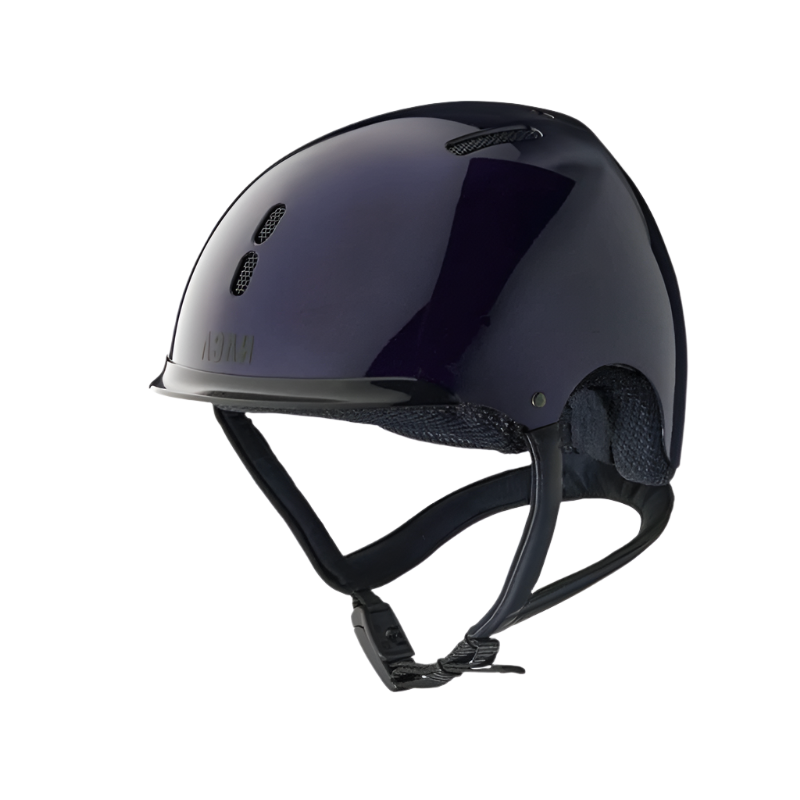 NACA - Casque d'équitation Gravity S sans visière brillant bleu | - Ohlala