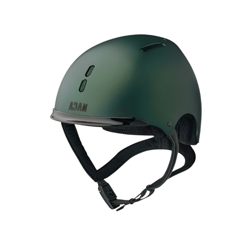 NACA - Casque d'équitation Gravity S sans visière mat vert | - Ohlala