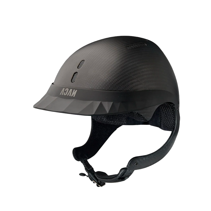 NACA - Casque d'équitation Gravity XP visière standard carbon mat noir | - Ohlala