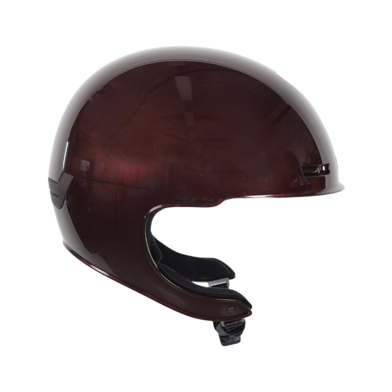 NACA - Casque d'équitation sans visière Comète XP prune brillant | - Ohlala