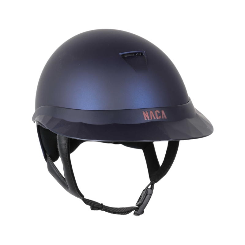 NACA - Casque d'équitation visière polo Comète S bleu mat | - Ohlala