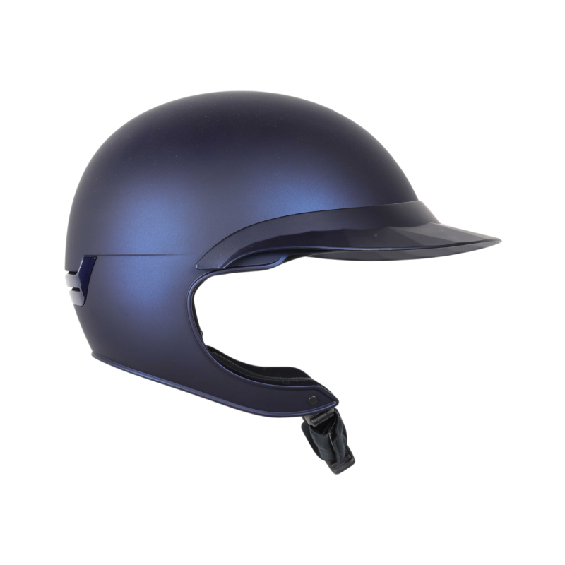 NACA - Casque d'équitation visière polo Comète XP bleu mat | - Ohlala
