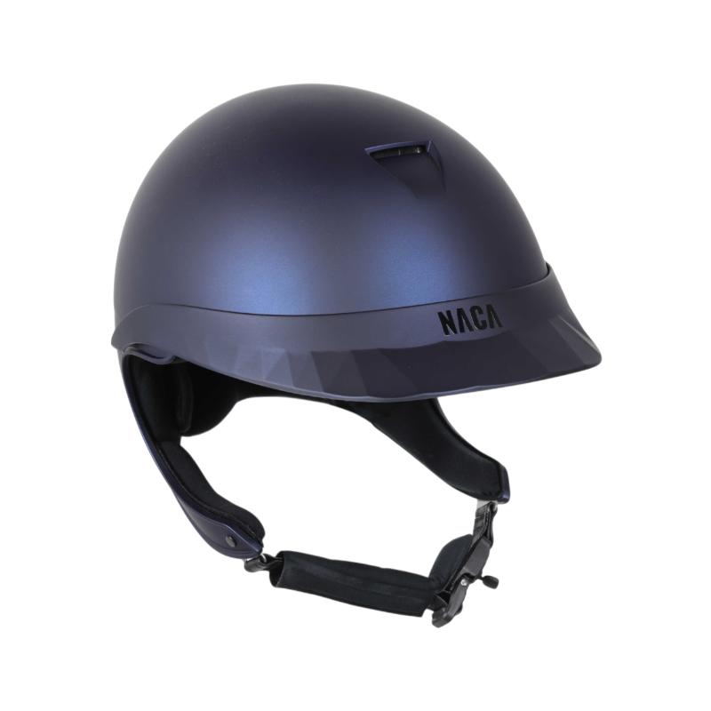 NACA - Casque d'équitation visière standard Comète XP bleu mat | - Ohlala