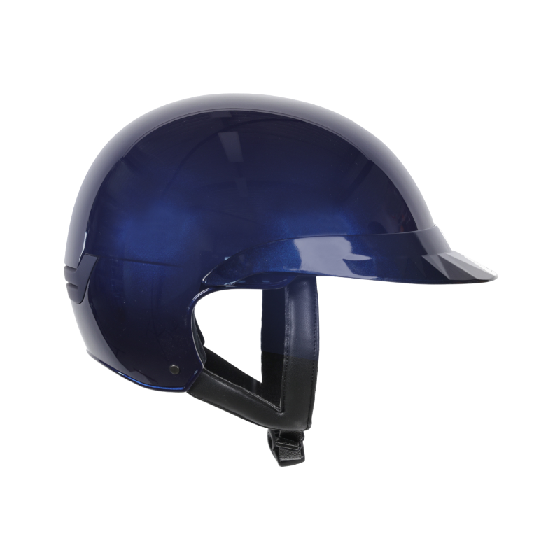NACA - Casque d'équitation visière standard Comète S bleu brillant | - Ohlala