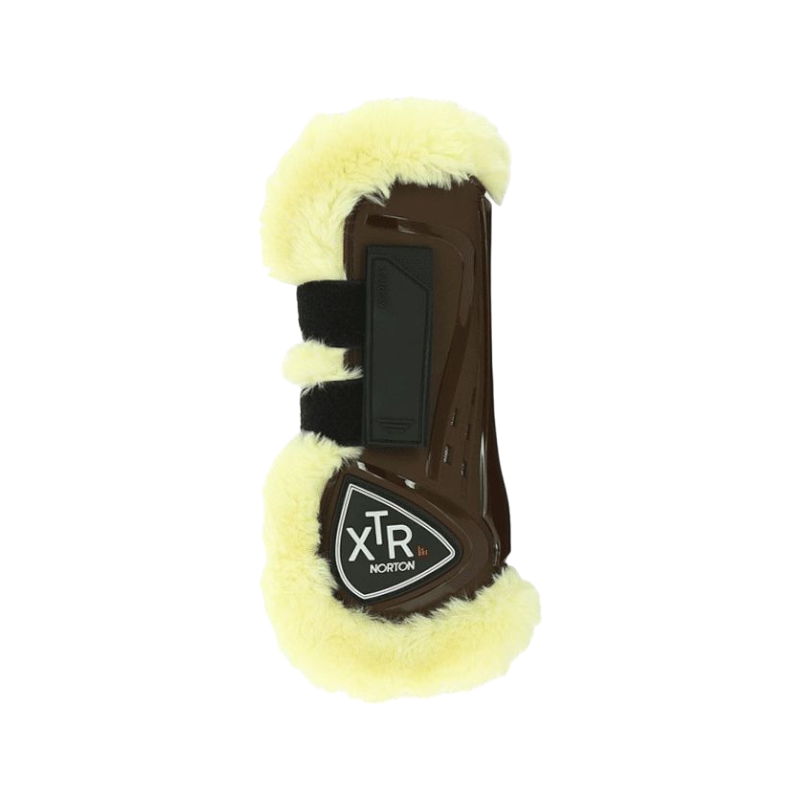 Norton - Guêtres cheval XTR mouton marron x2 | - Ohlala