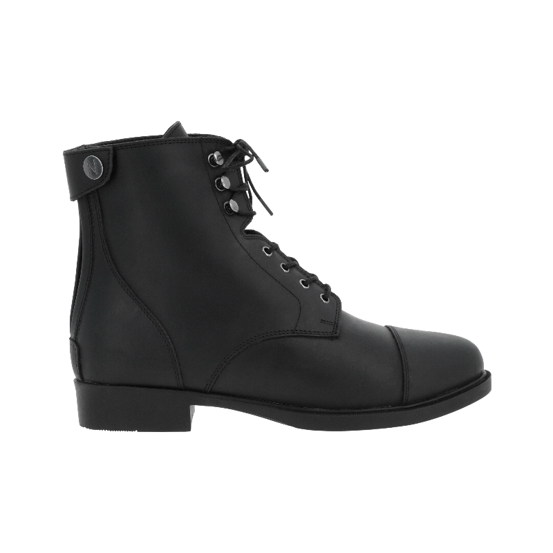 Norton - Boots Nîmes lacets + zip noir | - Ohlala