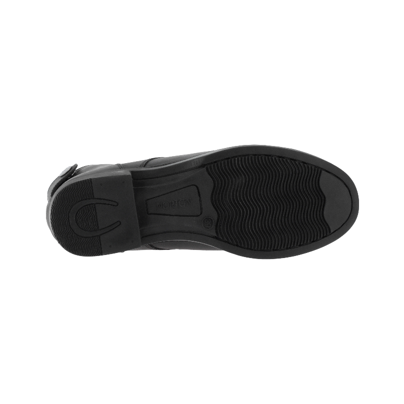 Norton - Boots Nîmes lacets + zip noir | - Ohlala