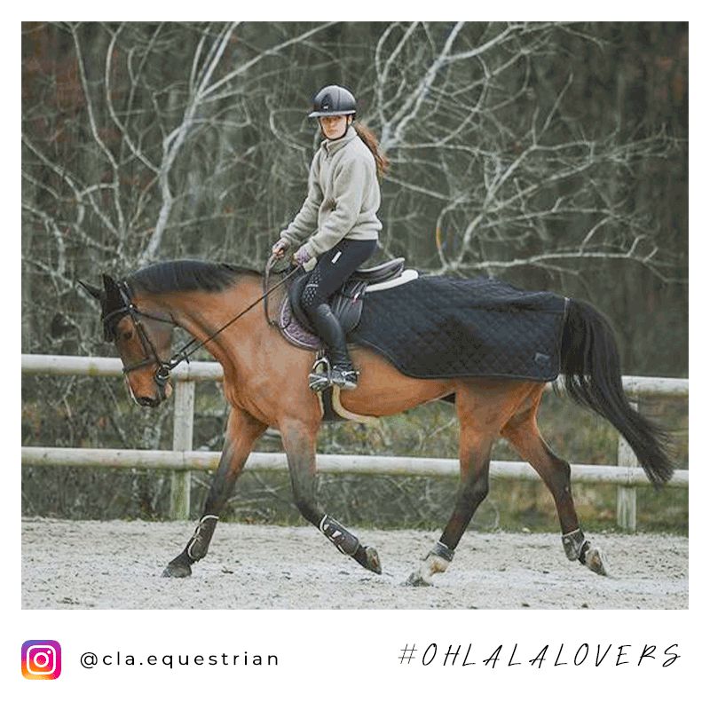 Kentucky Horsewear - Couvre-reins noir 160g | - Ohlala