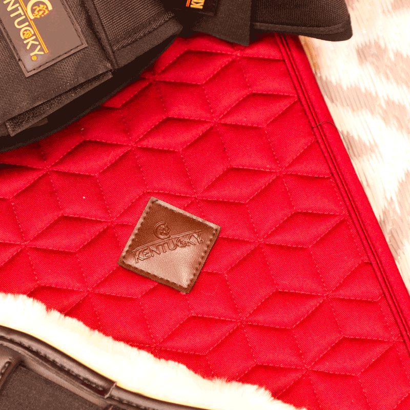 Kentucky Horsewear - Tapis de dressage Basic bordeaux | - Ohlala