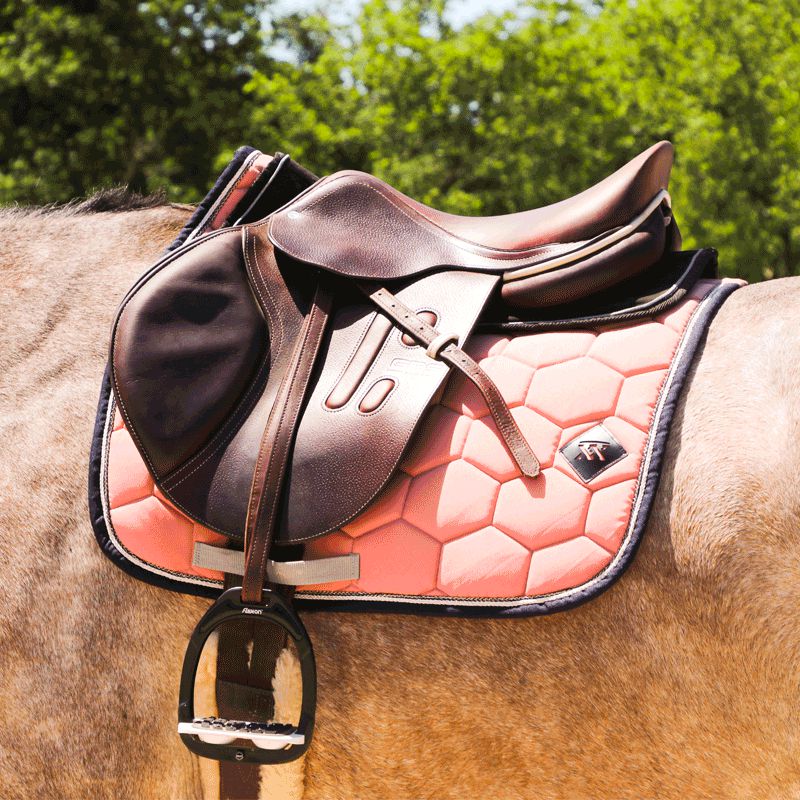 Oxxer - Tapis de selle Intemporels vieux rose | - Ohlala