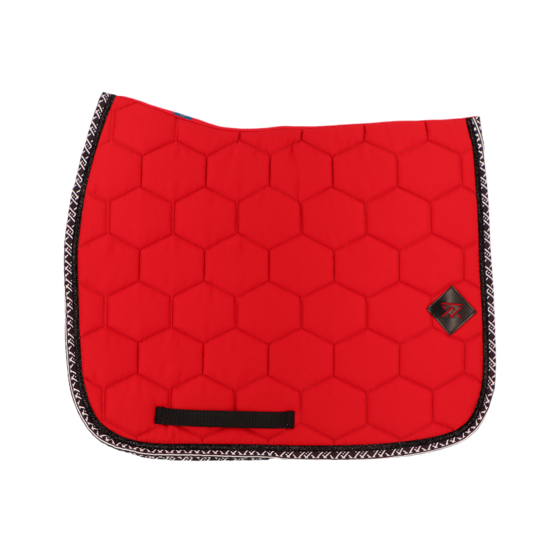 Oxxer - Tapis de dressage Monogramme rouge | - Ohlala