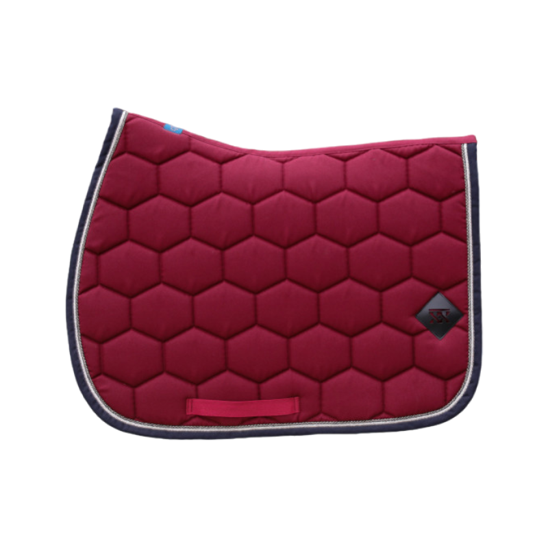 Oxxer - Tapis de selle Intemporel bordeaux | - Ohlala