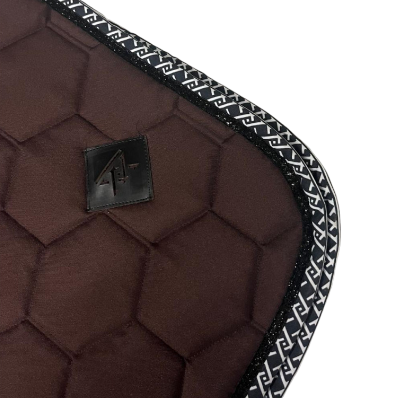 Oxxer - Tapis de selle Monogramme chocolat | - Ohlala