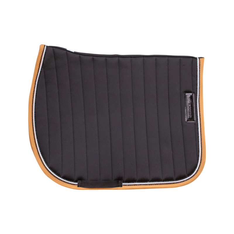 Paddock Sports - Tapis de selle Verticali noir/ camel | - Ohlala