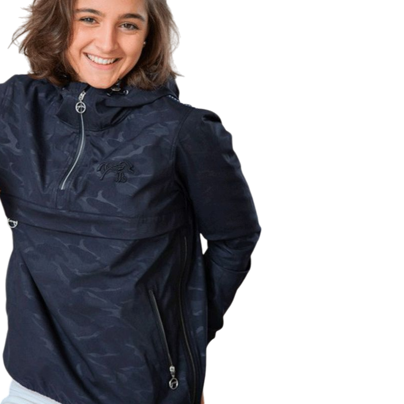 Pénélope - Veste coupe-vent femme Camo-Kayak marine | - Ohlala