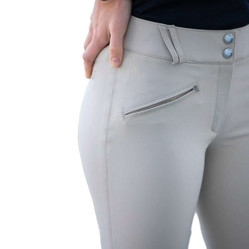 Pénélope Store - Pantalon d'équitation femme Rocky beige taille mi-haute | - Ohlala