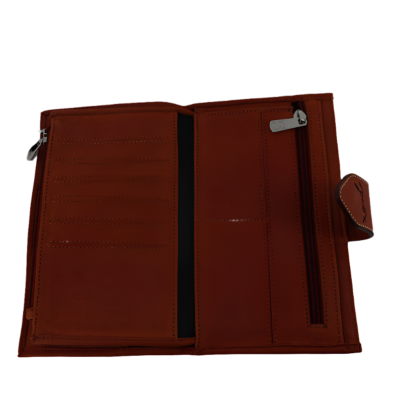 Pénélope - Portefeuille Bertille cognac | - Ohlala