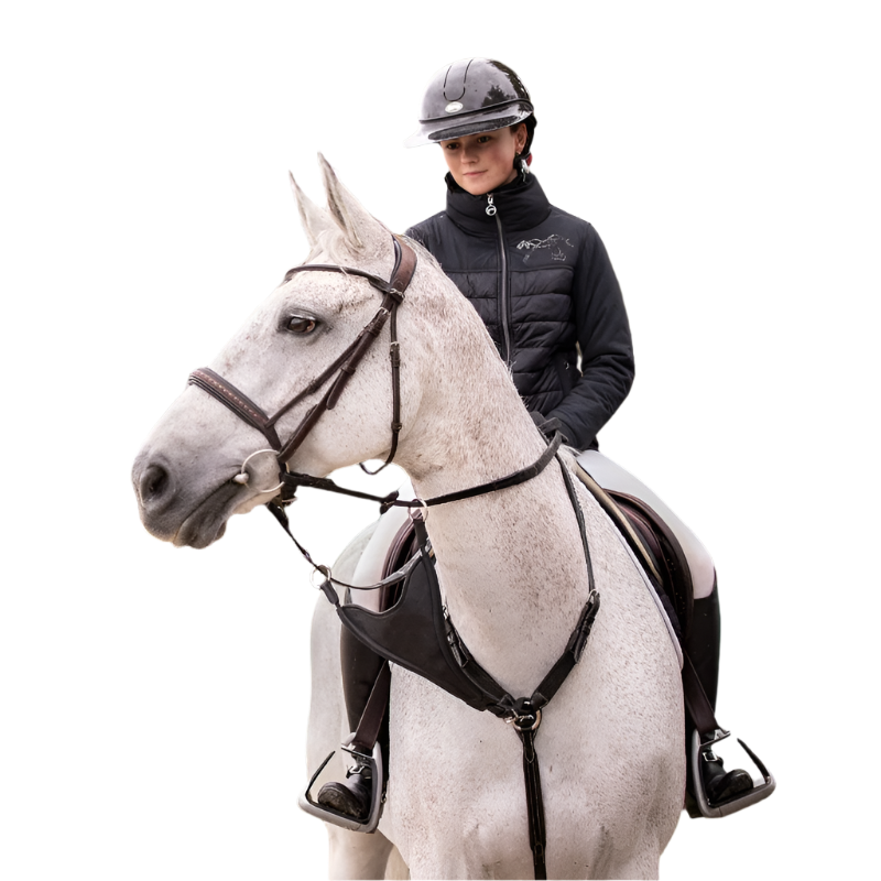 Pénélope - Fourche de martingale Bip Plain élastique noir | - Ohlala