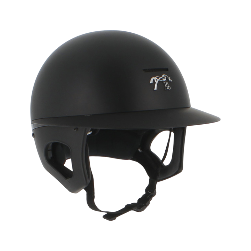 Pénélope - Casque d'équitation visière polo noir mat Pénélope X Freejump | - Ohlala