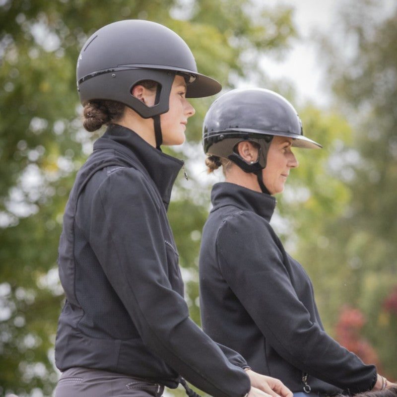 Pénélope - Casque d'équitation visière polo noir mat Pénélope X Freejump | - Ohlala