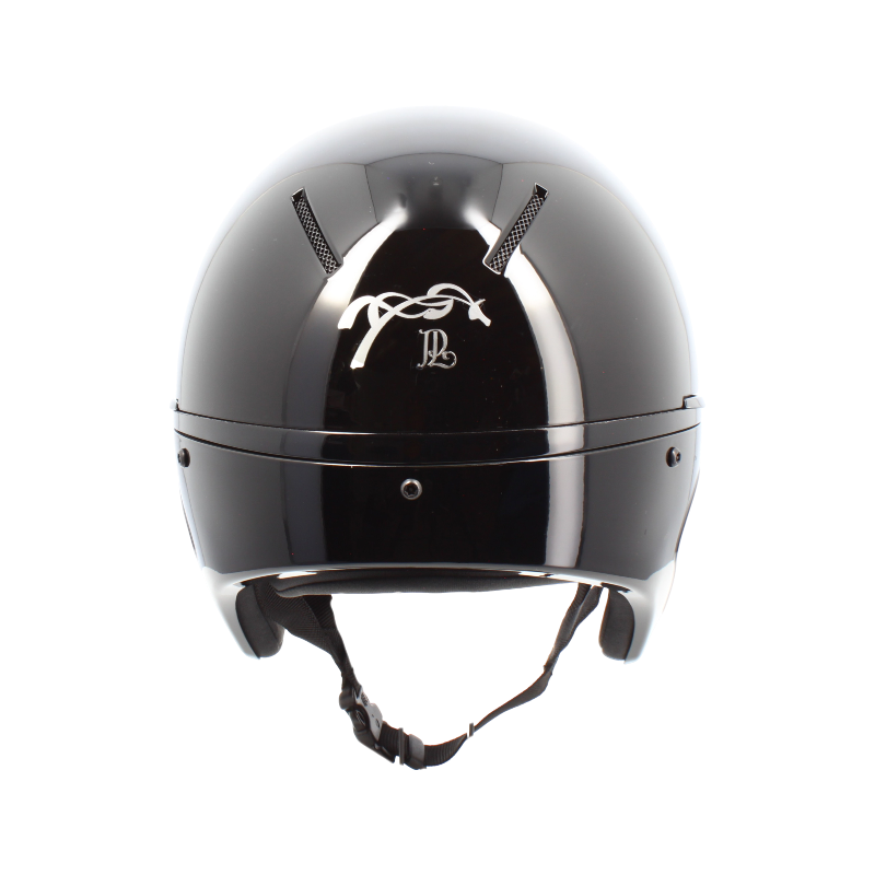 Pénélope - Casque d'équitation visière standard noir brillant Pénélope X Freejump | - Ohlala