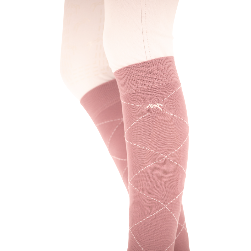 Pénélope - Chaussettes Luxe rose poudré (x2) | - Ohlala